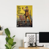 WW I ~ auf der Stelle für den Sieg Poster (Heimbüro)