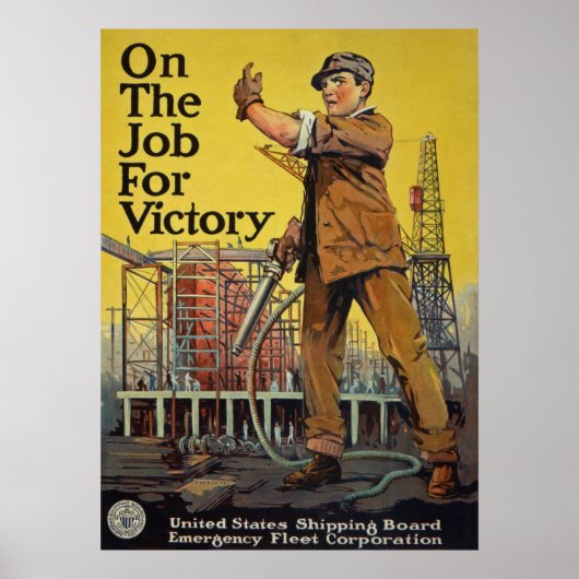 WW I ~ auf der Stelle für den Sieg Poster (Vorne)