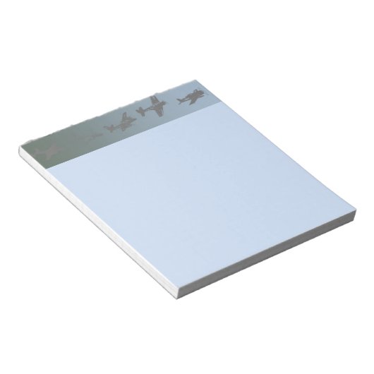 WW II Luftfahrzeuge Notizblock (angewinkelt)