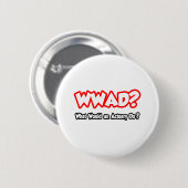 WWAD...Was würde ein Actuary tun? Button (Vorne & Hinten)