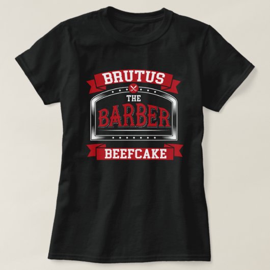 WWE Brutus Beefcake der Barber Graphic T - Shirt (Design vorne)