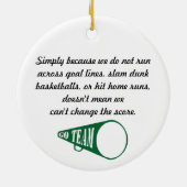 WWHS Hornissen-Cheerleading Änderung die Keramik Ornament (Hinten)