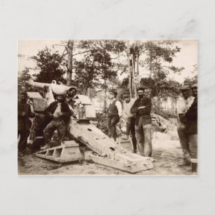 WWI, Abteilung französische Artillerie Postkarte