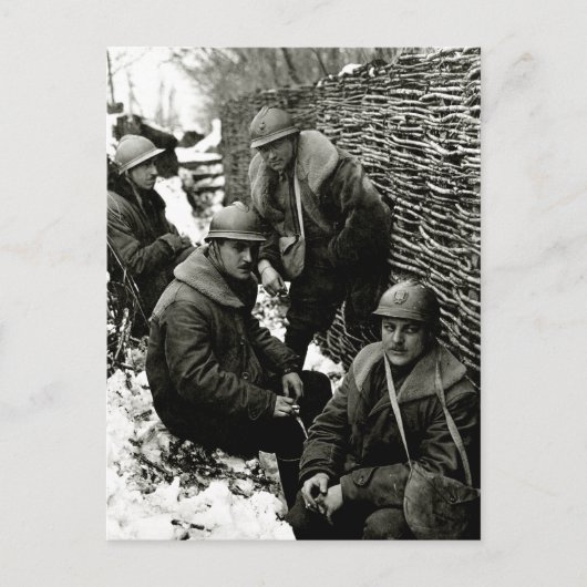 WWI American Field Service Postkarte (Vorderseite)