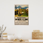 WWI-amerikanisches Rekrutierungspaket Poster (Küche)