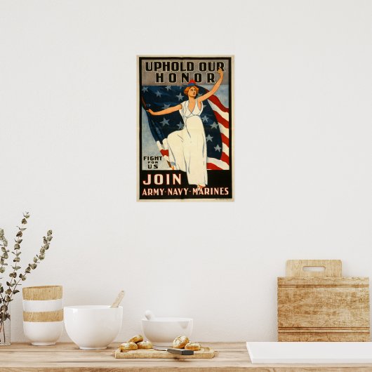 WWI-amerikanisches Rekrutierungspaket Poster (Küche)