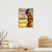 WWI-amerikanisches Rekrutierungspaket Poster (Küche)