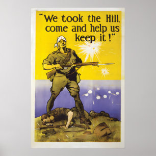 WWI australischer Rekrutierungsposter We Took The  Poster