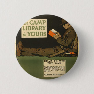 WWI Bibliothek Button