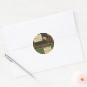 WWI-Camp-Bibliothek Runder Aufkleber (Umschlag)