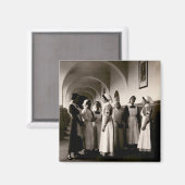 WWI Deutsche Krankenschwestern Magnet (Vorderseite/Rückseite)