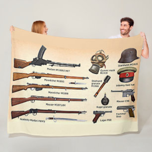 WWI DEUTSCHE MILITÄRISCHE AUSRÜSTUNG FLEECEDECKE