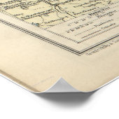 WWI Eastern Front Map Poster (Ecke)