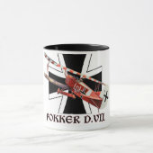 WWI ERNST UDET FOKKER D. VII MUG TASSE (Zentrum)