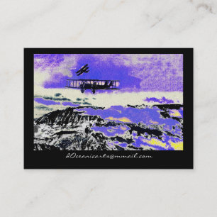 WWI-Flugzeug mit Angriffen Visitenkarte