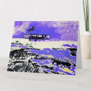 WWI Flugzeuge, die Angriffe üben Karte