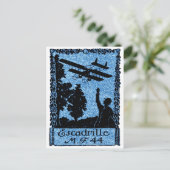 WWI Französisches Flugdienstposter Postkarte (Stehend Vorderseite)