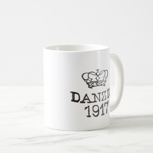 WWI Gewehr 98 Gewehr-Proofmark "Danzig" Kaffeetasse (VorderseiteRechts)