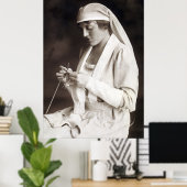 WWI Nurse Strickpullover Poster (Heimbüro)