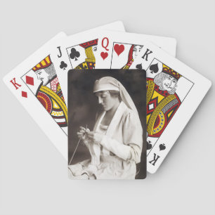 WWI Nurse Strickpullover Spielkarten
