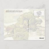 WWI-Poster über die Nahrungsversorgung von Soldate Postkarte (Rückseite)