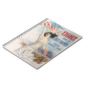 WWI-Propaganda-Kunstwerk Notizblock (Linke Seite)