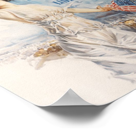 WWI-Propaganda-Kunstwerk Poster (Ecke)