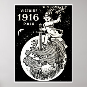WWI-Sieg in Frankreich Poster