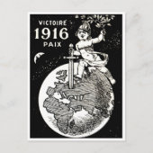 WWI-Sieg in Frankreich Postkarte (Vorderseite)