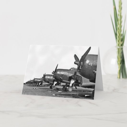 WWI - TBM's on Tarmac Karte (Vorderseite)