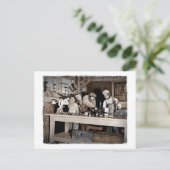 WWII Airmen Armorers Postkarte (Stehend Vorderseite)