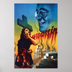 WWII Anti-Roosevelt Propagandaposter Zweiter Weltk Poster