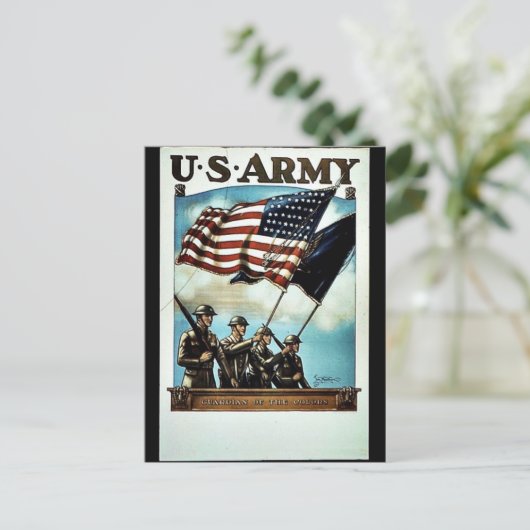 Wwii Army Recruit Postkarte (Stehend Vorderseite)