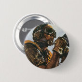 WWII Artillerist Button (Vorne & Hinten)