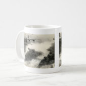 WWII B-24s über Ploiesti-Ölfeldern Kaffeetasse (Vorderseite Links)