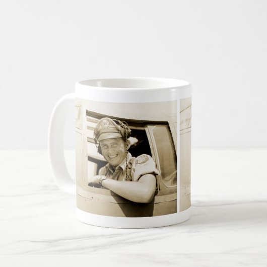 WWII B-25 Mitchell Pilot Kaffeetasse (Vorderseite Links)
