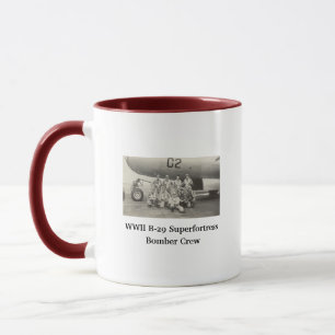 WWII B-29 Bomber-Crew-Foto Kaffeetasse