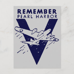 WWII Blau erinnert sich an Pearl Harbor Postkarte
