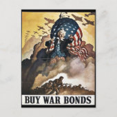 Wwii Bonds21 Postkarte (Vorderseite)