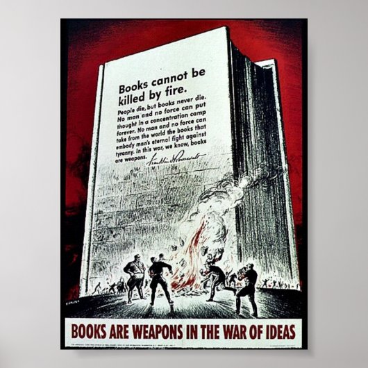 Wwii Books Poster (Vorne)