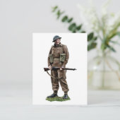 WWII Britische Postkarte "Tommy" (Stehend Vorderseite)
