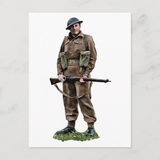 WWII Britische Postkarte "Tommy" (Vorderseite)