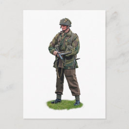 WWII British Paratrooper Postkarte
