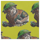 WWII-Bulldogge Soldat Sgt. Rover Stoff (Nahaufnahme)