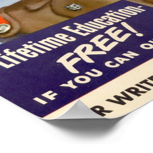 WWII Cadet Nurse Corps Poster (Ecke)