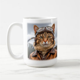 WWII Cat Fighter Pilot Tasse