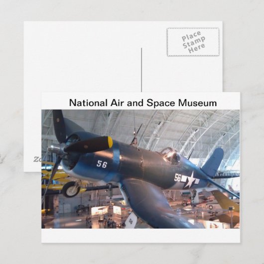 WWII Coarsair Postkarte (Vorne/Hinten)