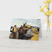 WWII deutsche Piloten ME-109 Karte (Gelbe Blume)