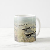 WWII drei Messerschmitt ME-110 Kaffeetasse (VorderseiteRechts)