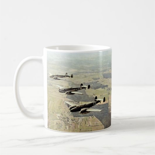 WWII drei Messerschmitt ME-110 Kaffeetasse (Links)